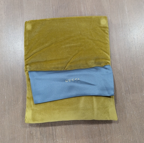 $1395 Mens Authentic GUCCI 56mm Crystal Rectangle Sunglasses Black - Picture 6 of 12